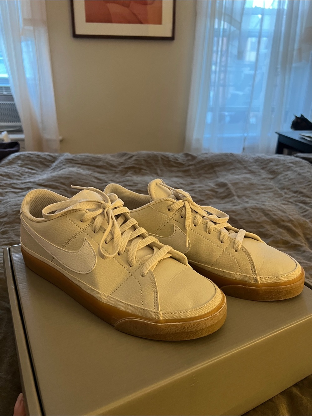 Nike Women’s Low-Top Sneakers in Off-White and Gum